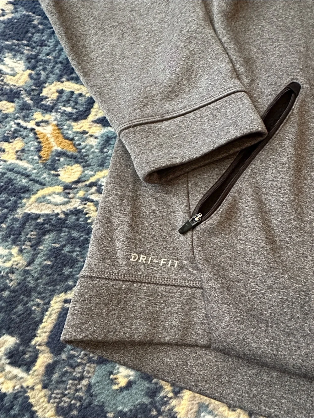 Nike Gray Dri-FIT Full-Zip Hoodie